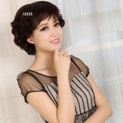 全頂式中老年假髮☆氣質媽媽女士熟女☆短髮【7081】