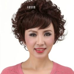 全頂式中老年假髮☆氣質媽媽女士熟女☆短髮【7086】