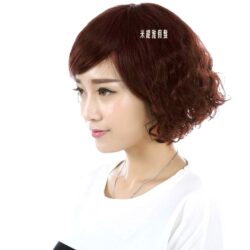 全頂式真髮☆中老年假髮 媽媽 女士 泡麵頭 小捲燙 ☆短髮【8801】