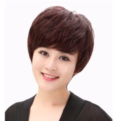 全頂式中老年假髮☆氣質媽媽女士熟女款假髮☆短髮【9014】