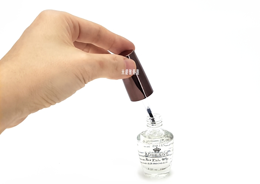 髮塊專用膠水 網狀髮塊、蕾絲髮塊、PU髮塊、假鬍子、假眉毛之黏貼【ADHESIVE液體膠】:圖片 2