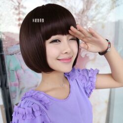 全頂式短髮☆俏麗齊瀏海BoBo頭 修臉款 短直髮【BM8010】