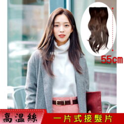 一片式髮片 5卡 大波浪燙 微捲 快速變長髮☆高溫絲【DY239】