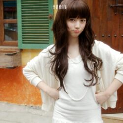 全頂式長捲髮☆全頂式 齊瀏海 大波浪☆捲髮【FP709】