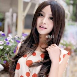 全頂式長捲髮☆長瀏海 大波浪氣質美女☆捲髮【FP711】