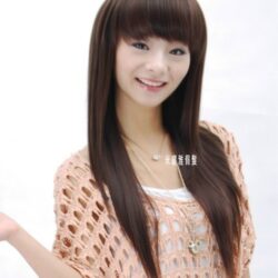 全頂式長直髮☆齊瀏海層次感長直髮 氣質飄逸♥【FZ507】【65cm】