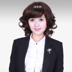 全頂式中老年假髮☆大捲度氣質媽媽女士熟女【GWD037】