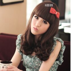 全頂式中直髮 ☆韓風 甜美梨花頭【GWL0012】