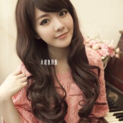 全頂式長捲髮☆ 斜瀏海 大波浪 捲髮【GWL0013】