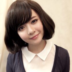 全頂式短髮☆韓風 斜瀏海 甜美梨花頭 ☆【GWZ0008】