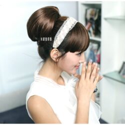 髮包☆新娘髮包 赫本髮包 復古 甜美☆【QQ02】