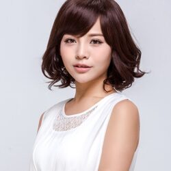 全頂式短髮 ☆斜瀏海 甜美梨花頭 蛋捲頭【WG13-212】