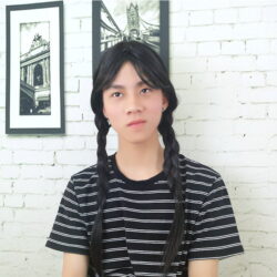 中分雙辮長直髮cos角色扮演 舞台表演70cm辮子可拆♥普通絲【WIG145 】