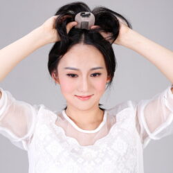 全手織小面積真髮補髮塊☆直髮款 頭頂補髮 增髮 遮白髮  輕薄 透氣 ♥真髮【MONOS】